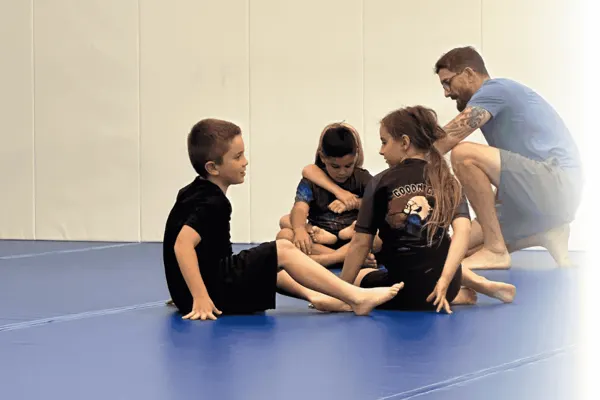 Kids learning control and positioning